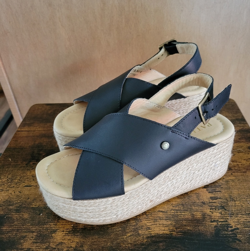 Portland Leather Goods (Patina) Wedge Sandals